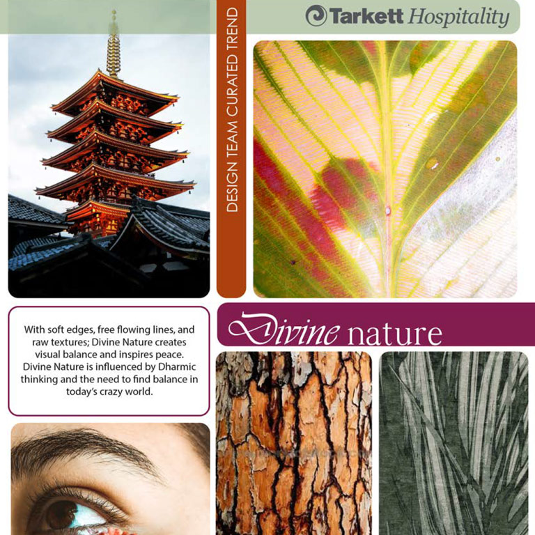 OCTOBER 2020: Divine Nature - With soft edges, free flowing lines, and raw textures; Divine Nature creates visual balance and inspires peace. Divine Nature is influenced by Dharmic thinking.