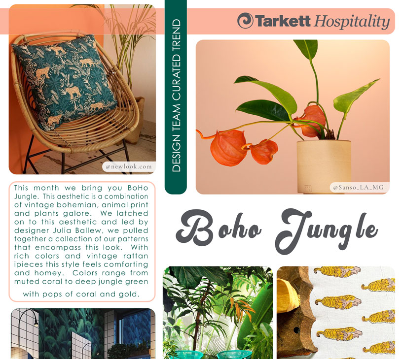 MARCH 2020: BOHO JUNGLE This aesthetic is a combination of vintage bohemian, animal print, and plants galore.